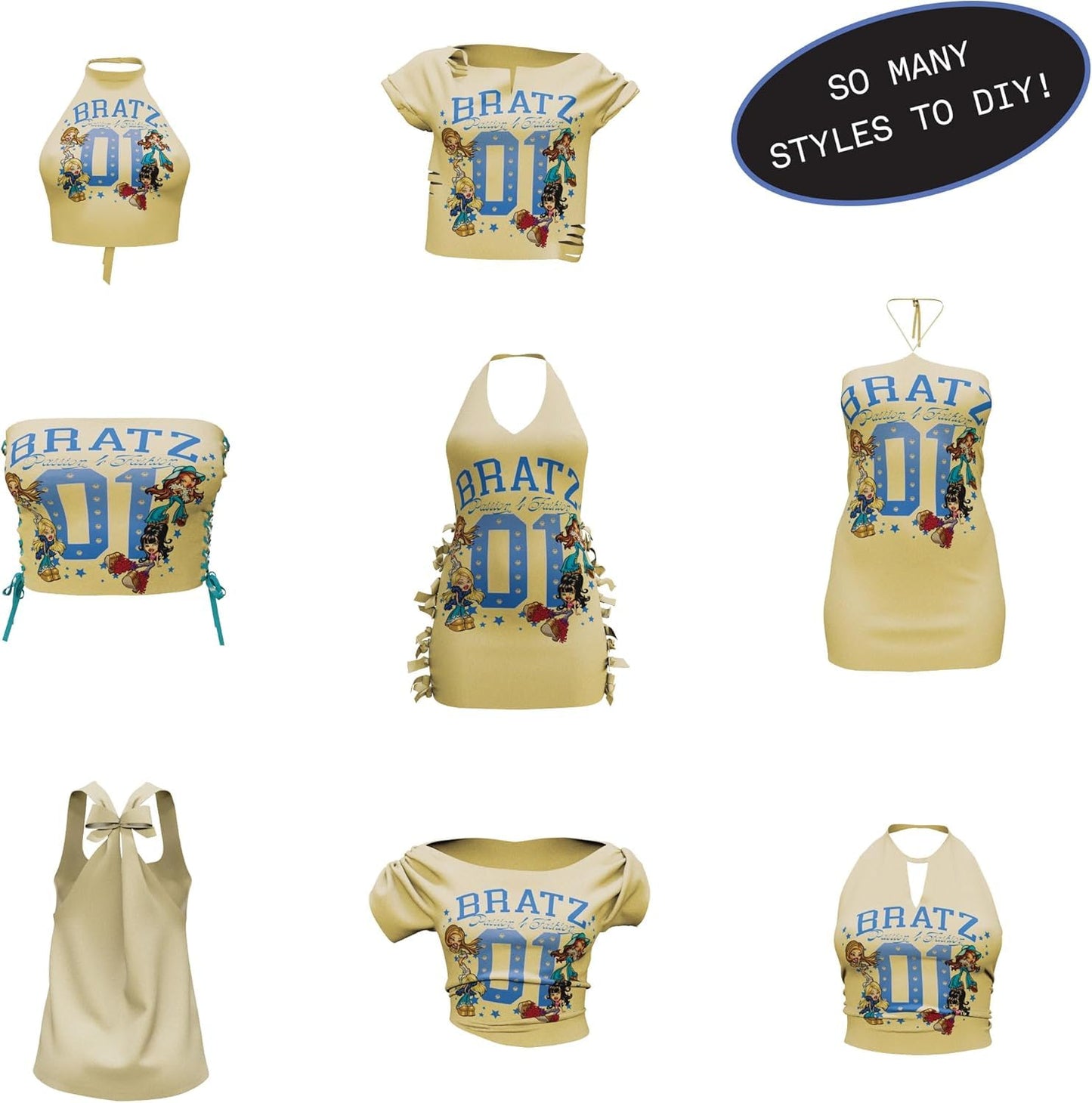 Bratz Stylin' Sasha Fashion Doll — Customizable Tee & Accessories