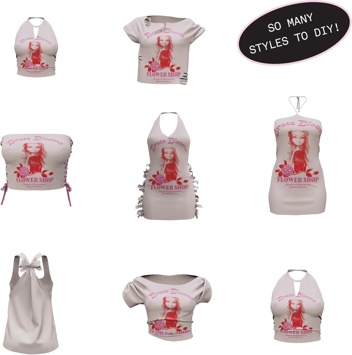 Bratz Stylin’ Yasmin Fashion Doll with Customizable Tee & Accessories