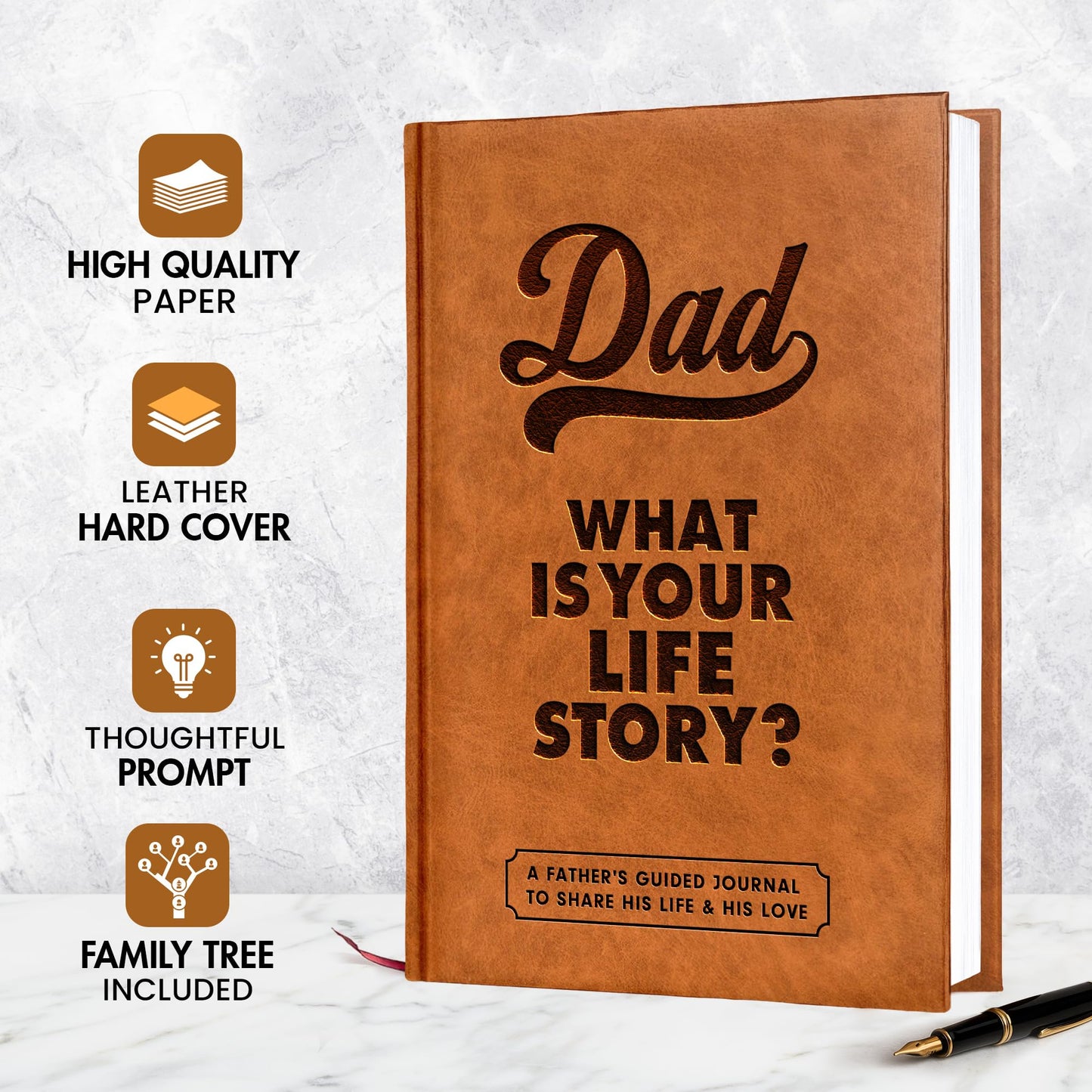 BRAVEBUG Dad Story Journal – Personalized Father’s Day Gift