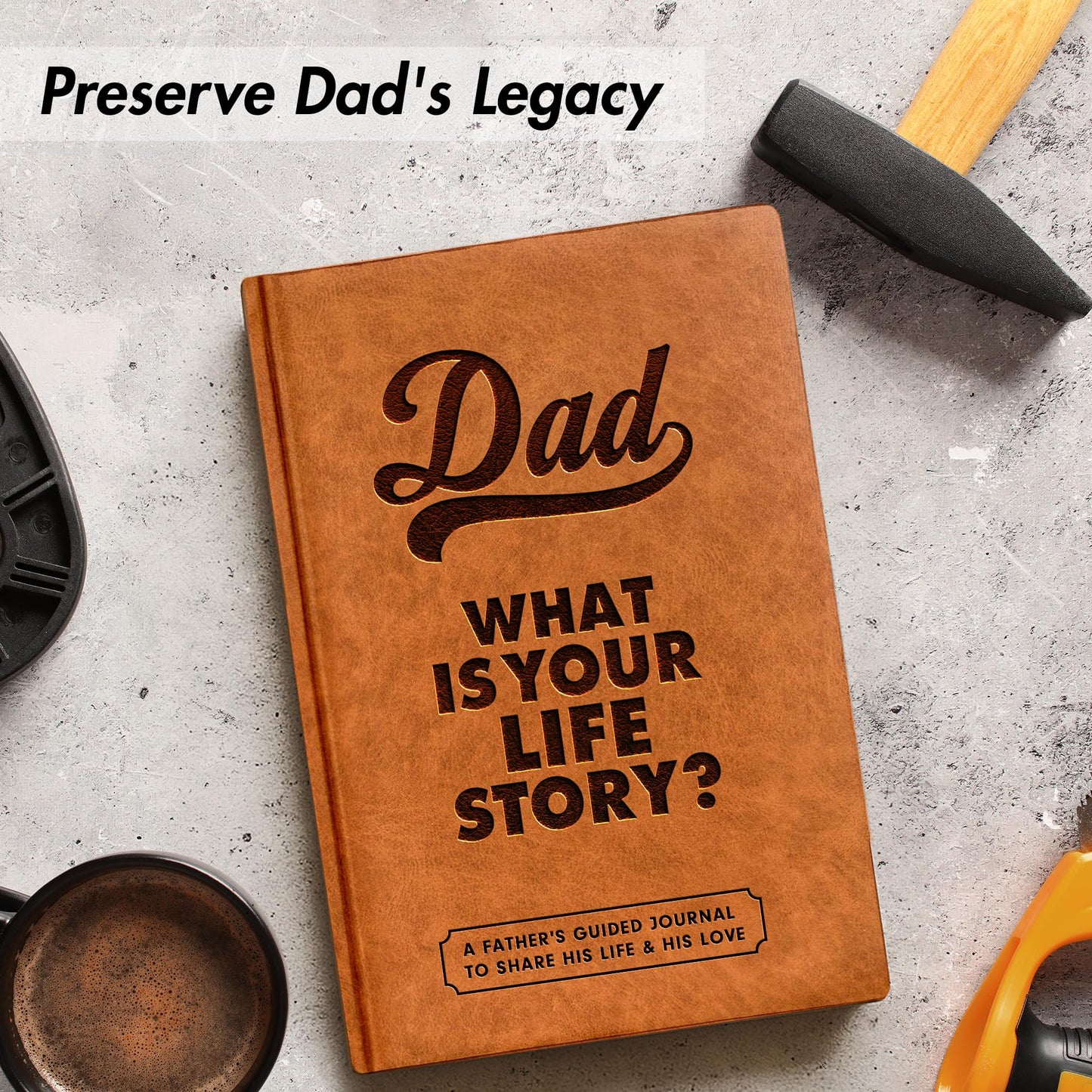BRAVEBUG Dad Story Journal – Personalized Father’s Day Gift
