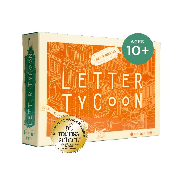 Letter Tycoon by Breaking Games - Mensa Select Word-Building Strategy Game for 2-5 Players