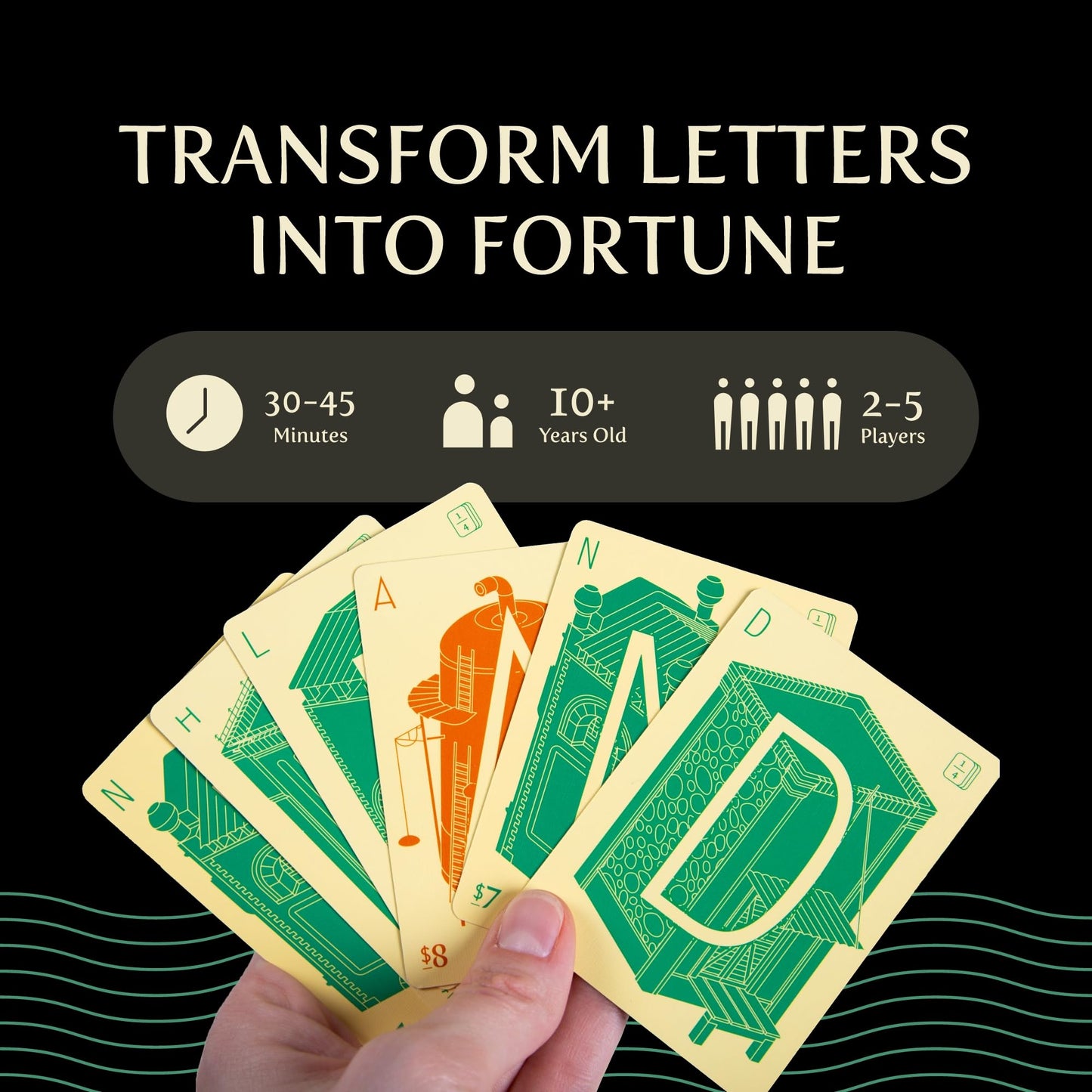 Letter Tycoon by Breaking Games - Mensa Select Word-Building Strategy Game for 2-5 Players