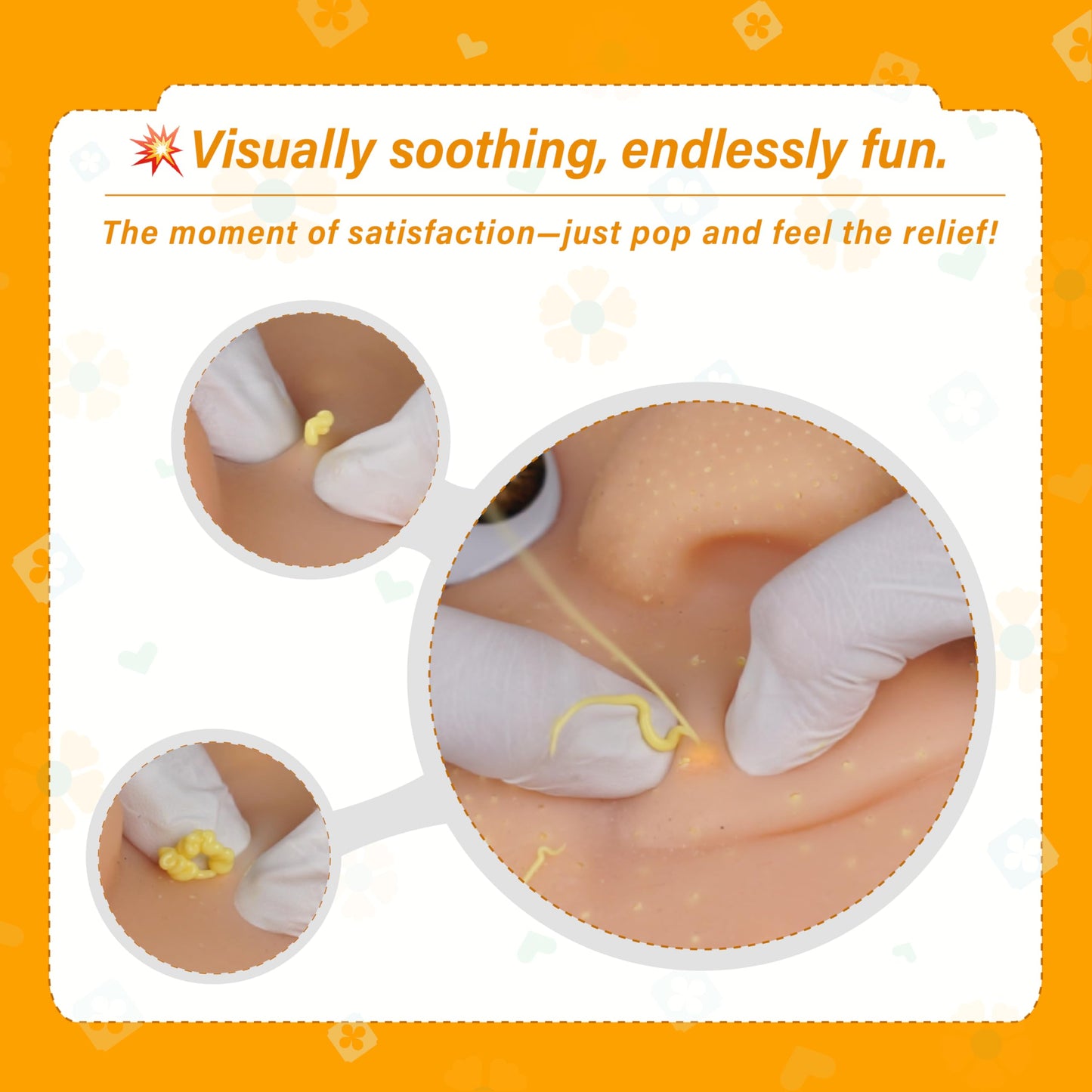 brenzo 2026 Refillable Pimple Popping Toy – Big Head Squeeze for Stress Relief