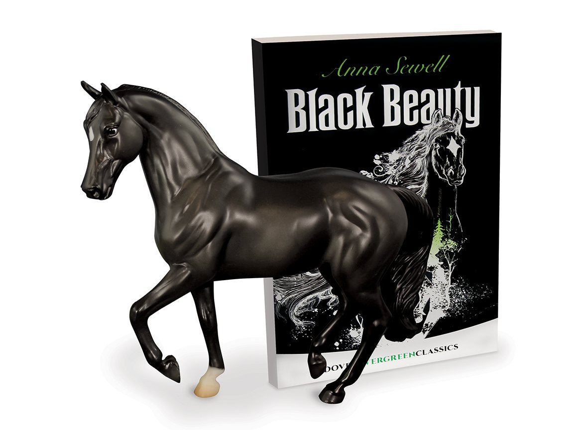 Breyer Classics Black Beauty Horse and Book Set 1:12 Scale – Ages 4+