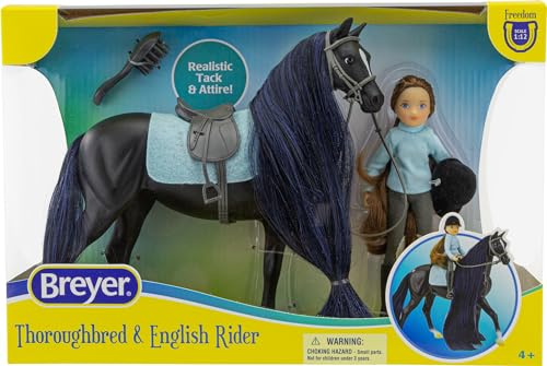 Breyer Jet & Charlotte 1:12 Horse & Rider Set – Freedom Series