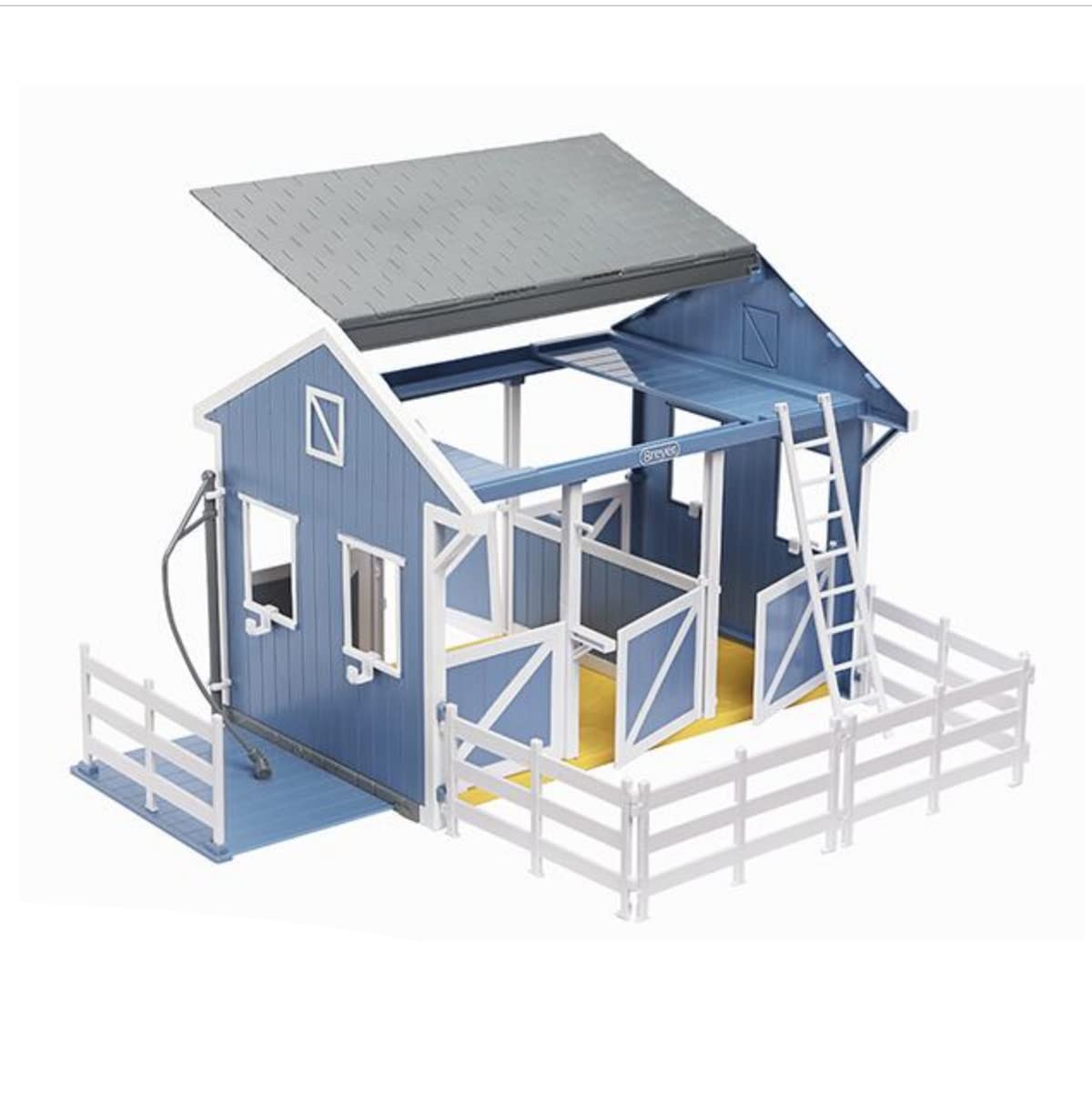Breyer Freedom Series Deluxe Country Stable & Wash Stall with Buckskin Quarter Horse 1:12 Scale – Model 61149