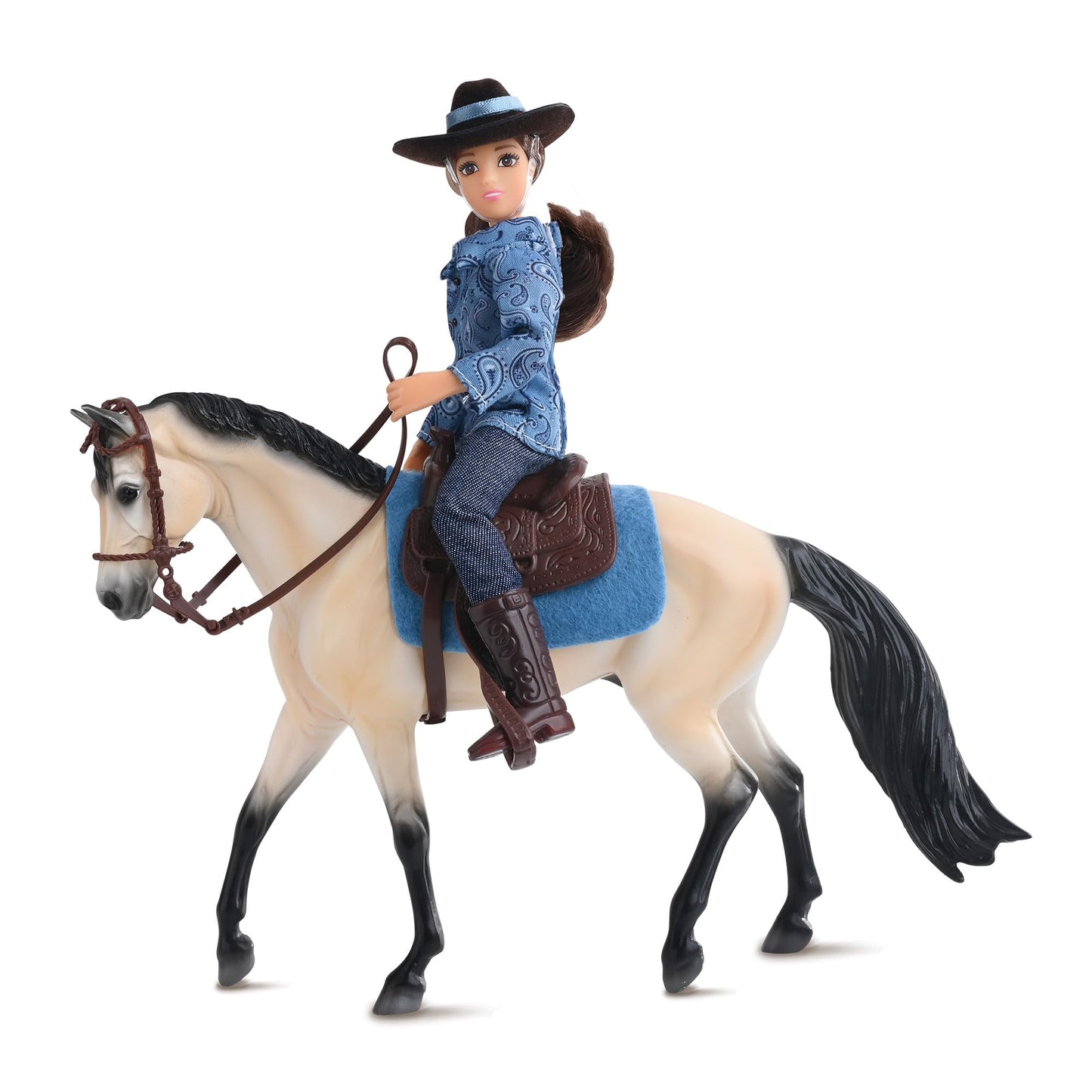 Breyer Freedom Series Western Horse and Rider | 1:12 Scale Model (61155)