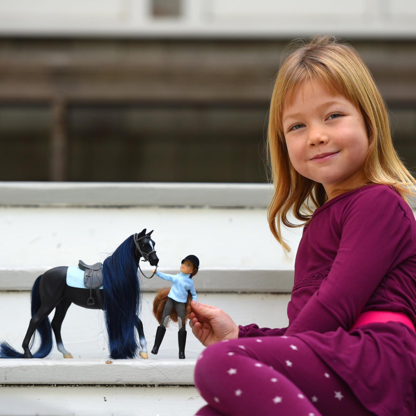 Breyer Jet & Charlotte 1:12 Horse & Rider Set – Freedom Series