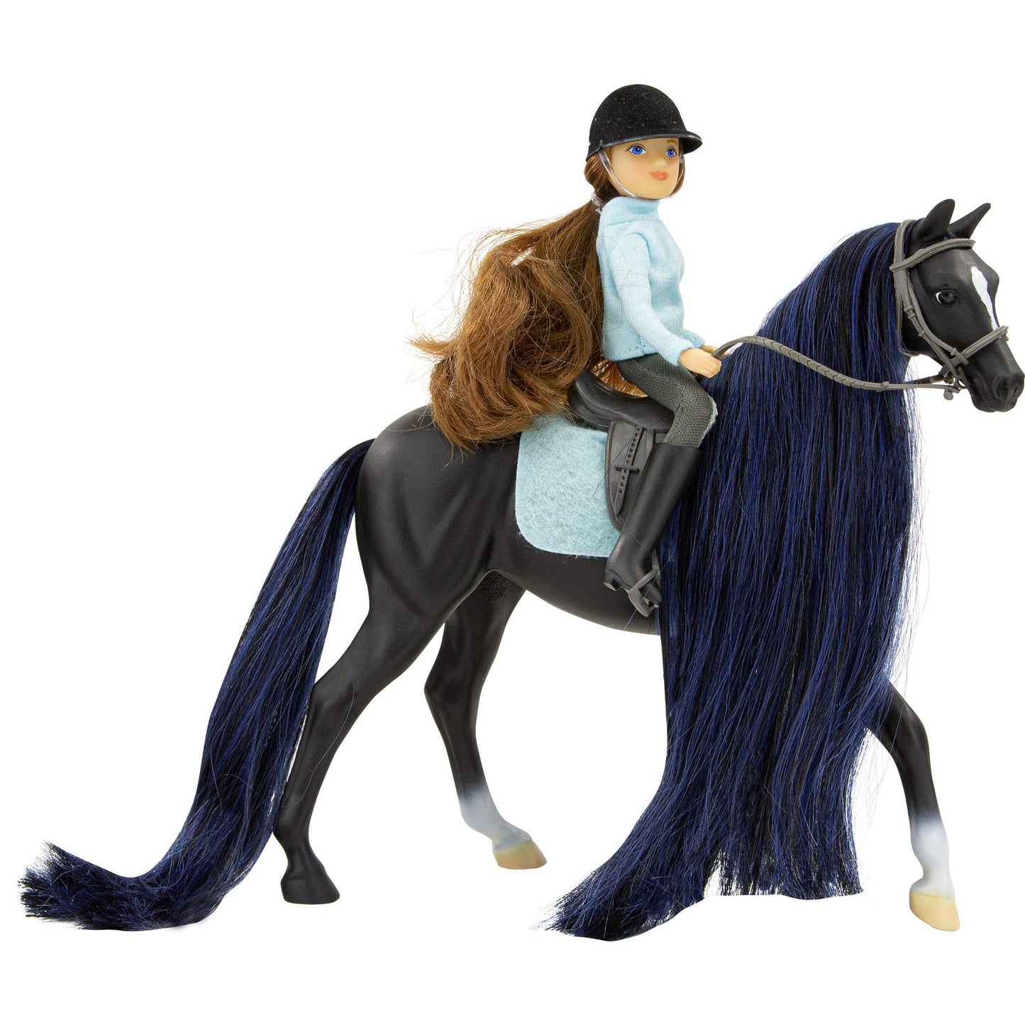 Breyer Jet & Charlotte 1:12 Horse & Rider Set – Freedom Series