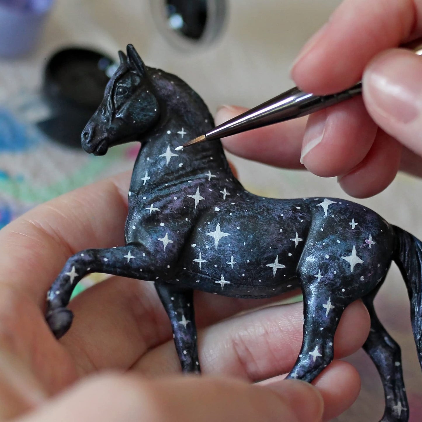 Breyer Stablemates Fantasy Horse Paint Set – 5 Piece, 1:32 Scale, Model #4235, Yellow