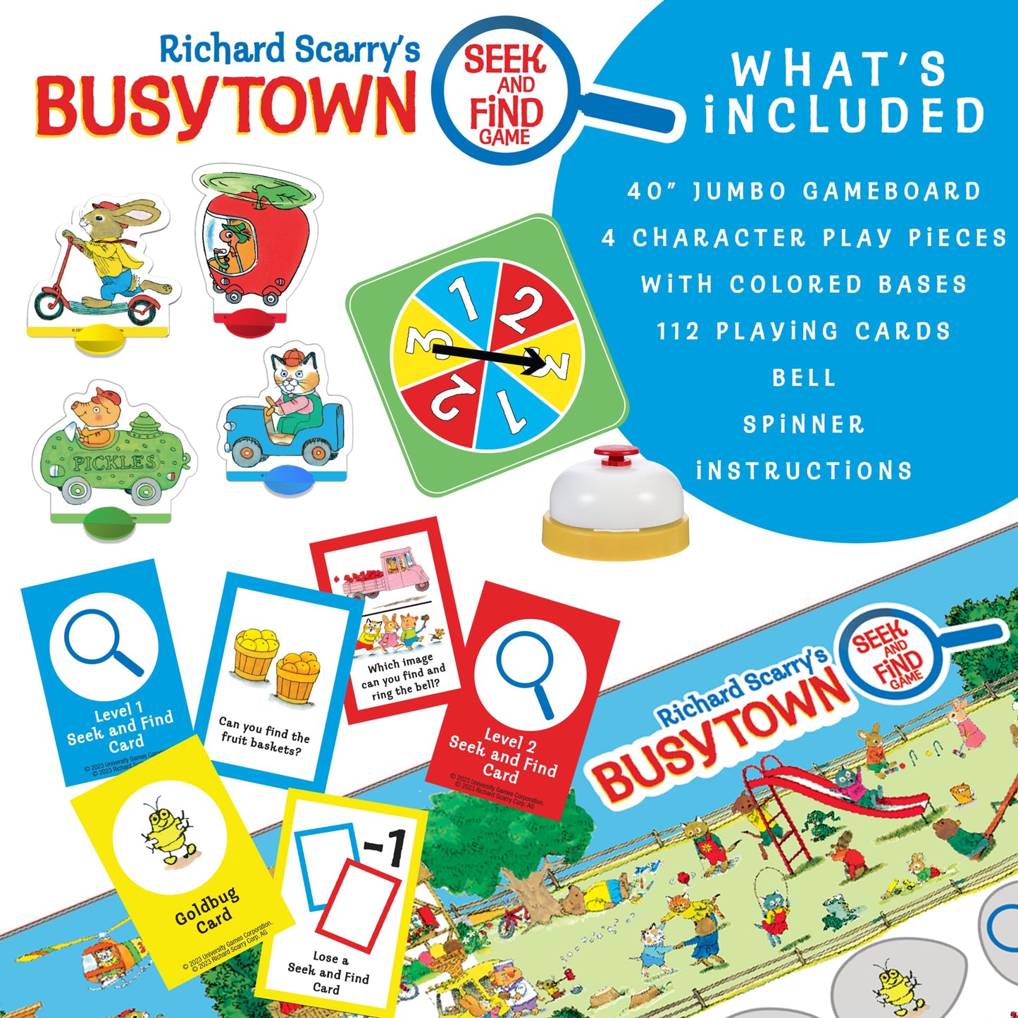 Briarpatch Busytown Seek and Find Game – Cooperative, Screen-Free Fun for Preschool to 1st Grade