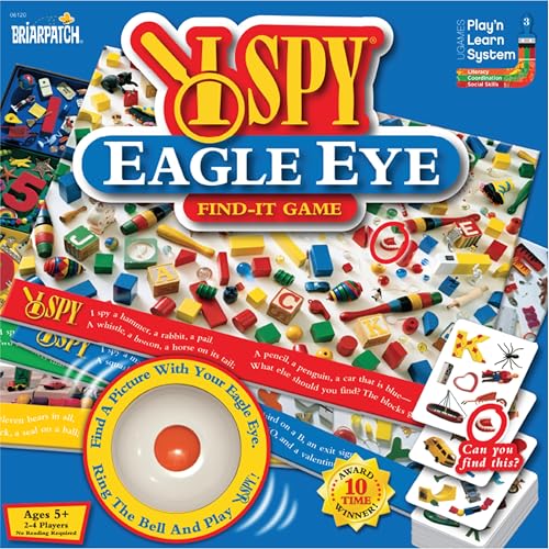Briarpatch I Spy Eagle Eye Game (06120) – Fast-Paced Matching Race for Ages 5+ (1–4 Players)