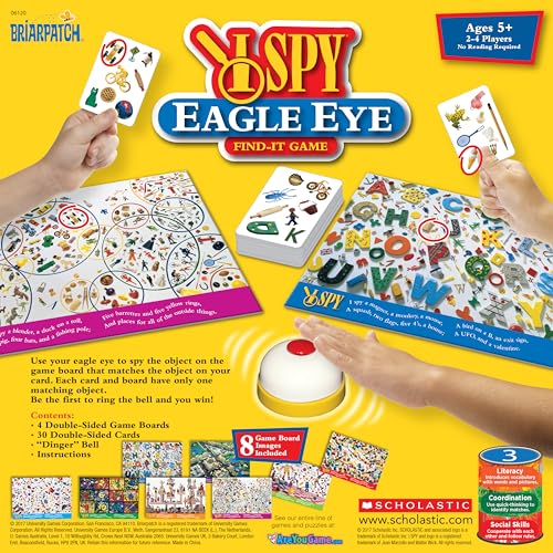 Briarpatch I Spy Eagle Eye Game (06120) – Fast-Paced Matching Race for Ages 5+ (1–4 Players)