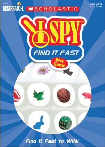 Briarpatch I SPY Find It Fast Game | Quick Dice Action & Literacy for Ages 6+