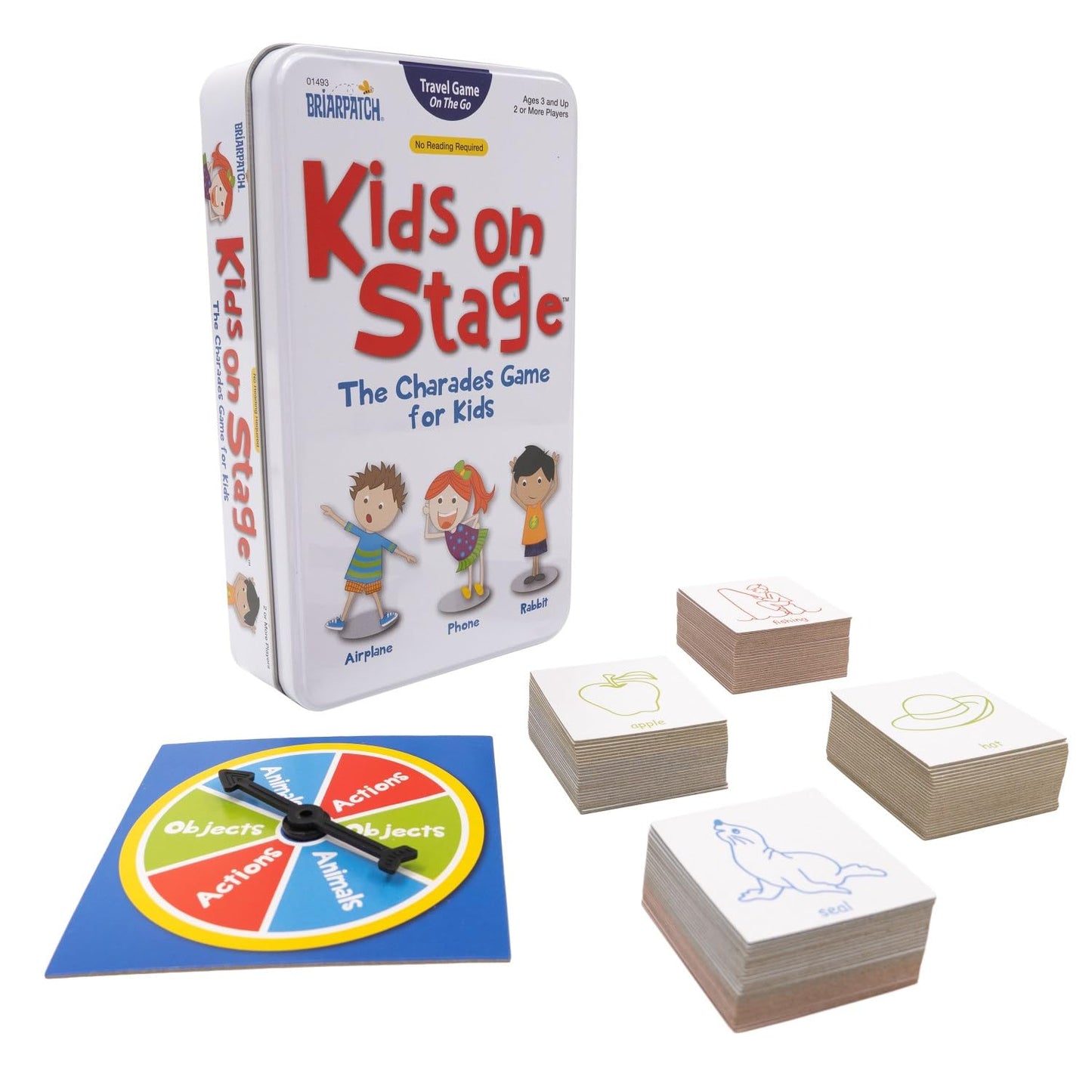 Briarpatch Kids on Stage Charades Game - Travel Tin (Ages 3+)