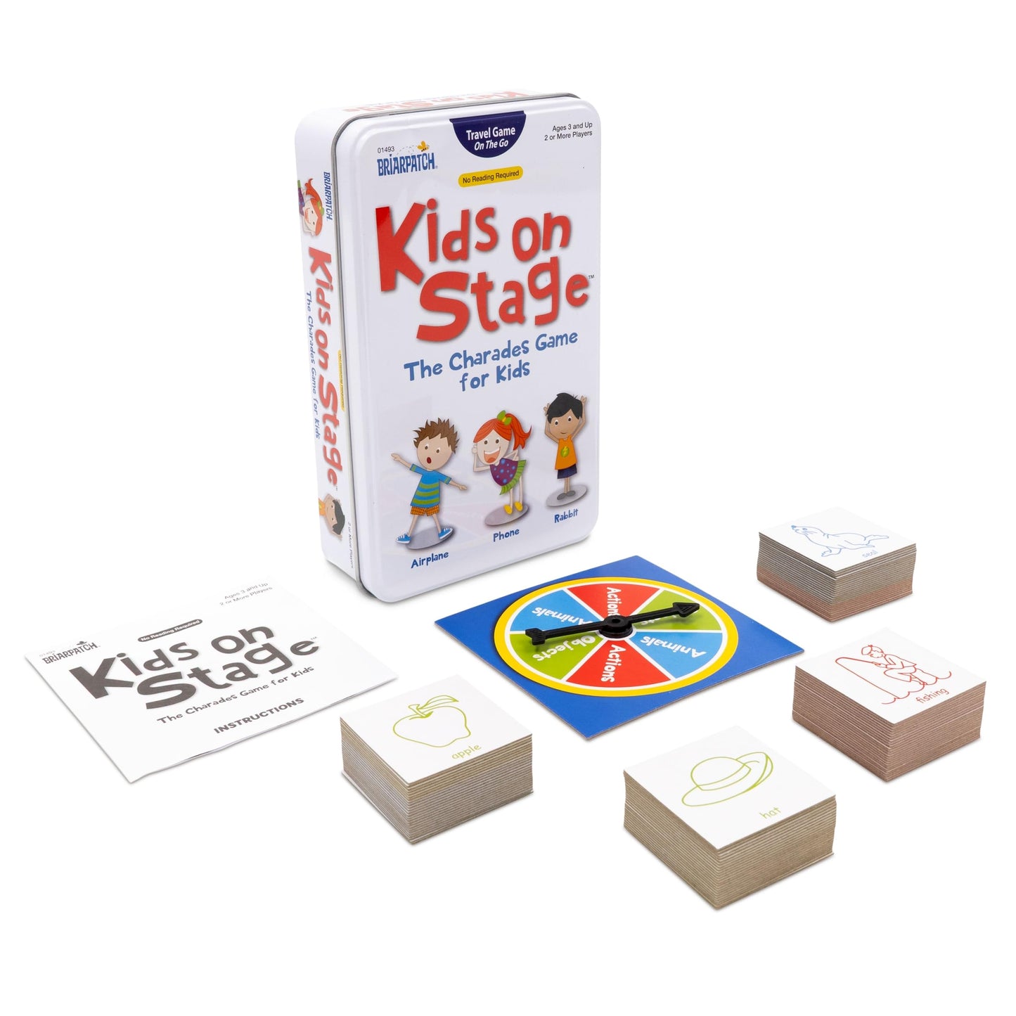 Briarpatch Kids on Stage Charades Game - Travel Tin (Ages 3+)