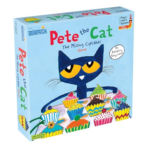Briarpatch Pete the Cat: The Missing Cupcakes Game – Cooperative Fun for Ages 3+