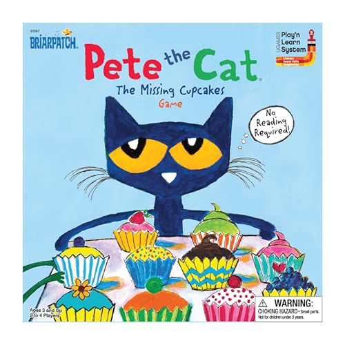 Briarpatch Pete the Cat: The Missing Cupcakes Game – Cooperative Fun for Ages 3+