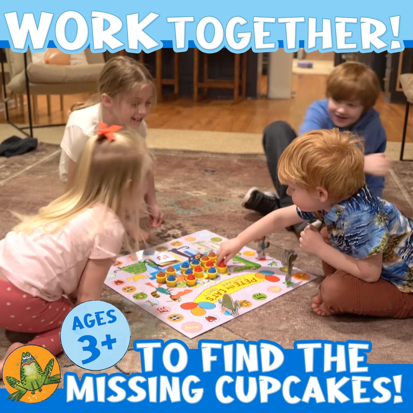 Briarpatch Pete the Cat: The Missing Cupcakes Game – Cooperative Fun for Ages 3+
