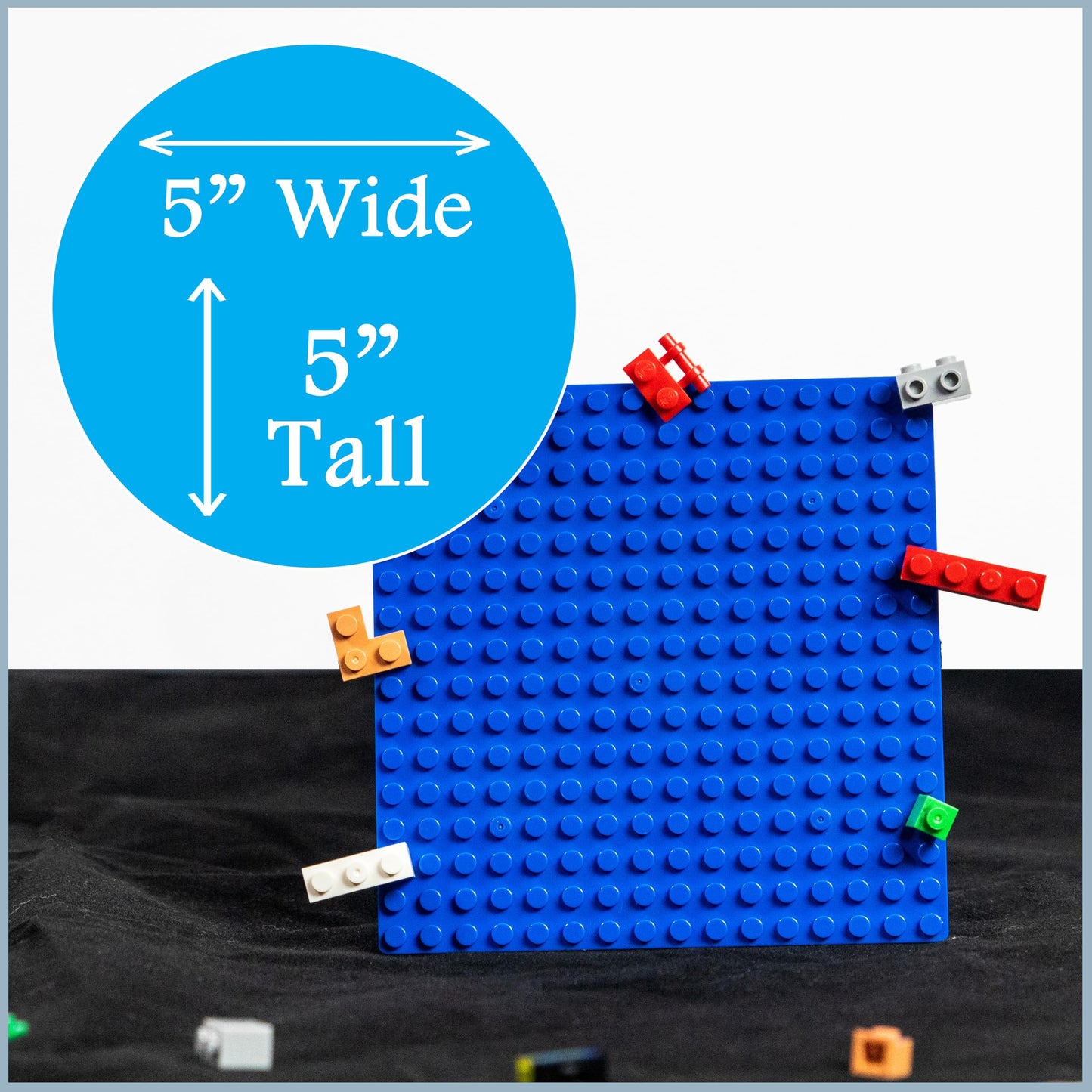 Brick Loot Classic Baseplates – 5x5, 10-Pack, Compatible with Major Brands