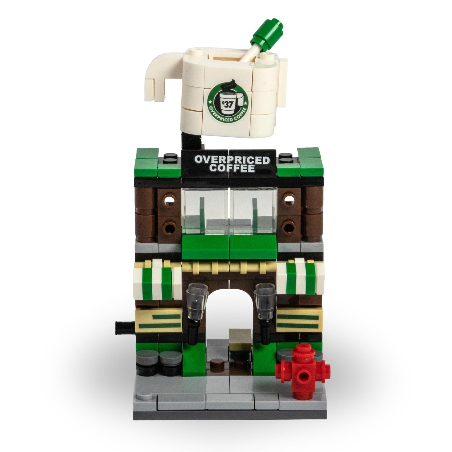 Brick Loot Mini City Coffee Shop – 208-Piece Building Set, LEGO Compatible, Ages 6+