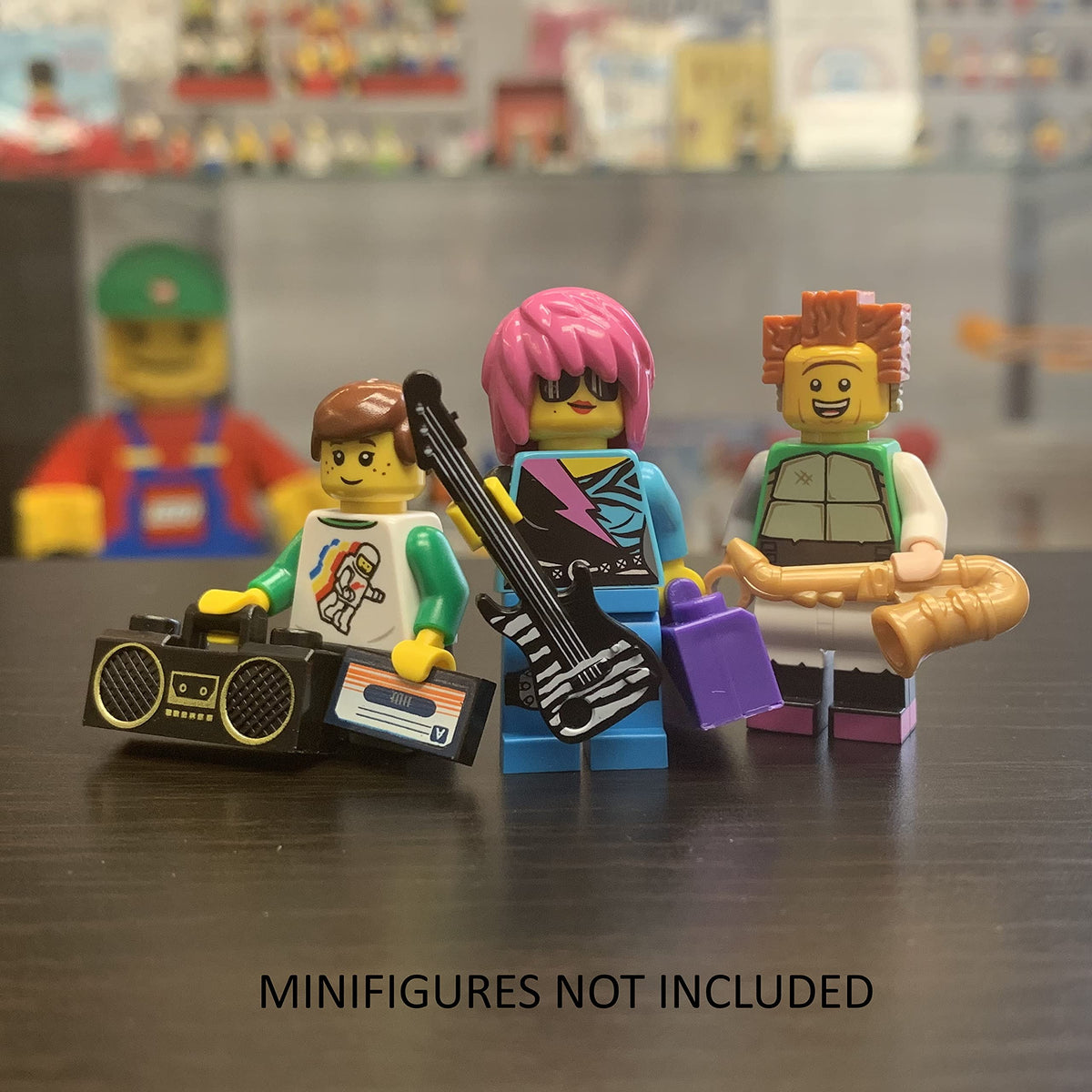 Brick Loot Music Instrument Pack – 38 Minifig Guitar & Microphone Accessories