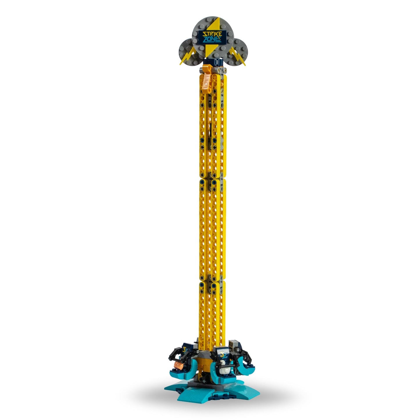Brick Loot Strike Zone Drop Tower – 198 Pieces | LEGO-Compatible Amusement Park Model