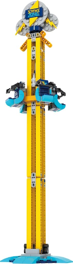 Brick Loot Strike Zone Drop Tower – 198 Pieces | LEGO-Compatible Amusement Park Model