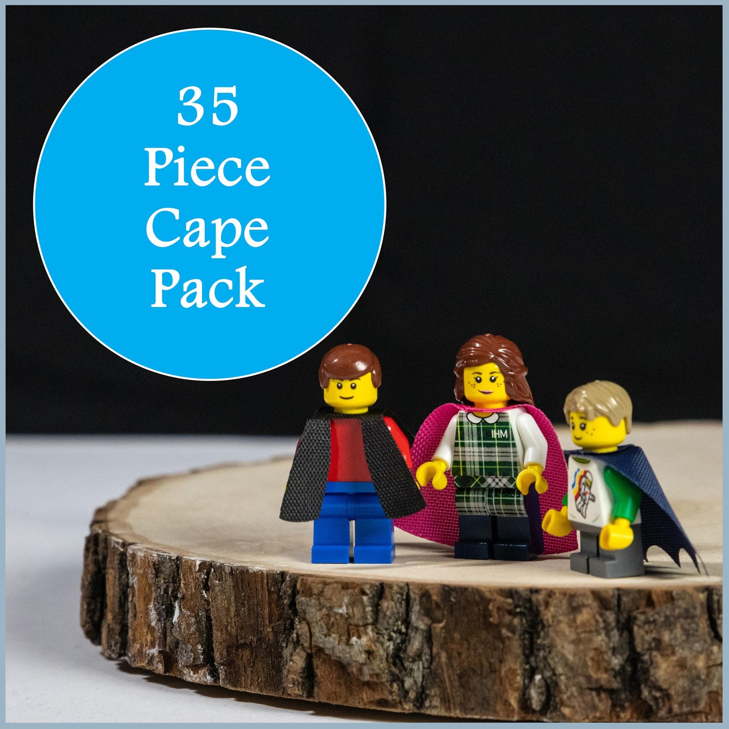 Brick Loot Superhero Capes for Mini Figures – 35-Piece Cape Set for LEGO Minifigures | Gift for Kids 6+