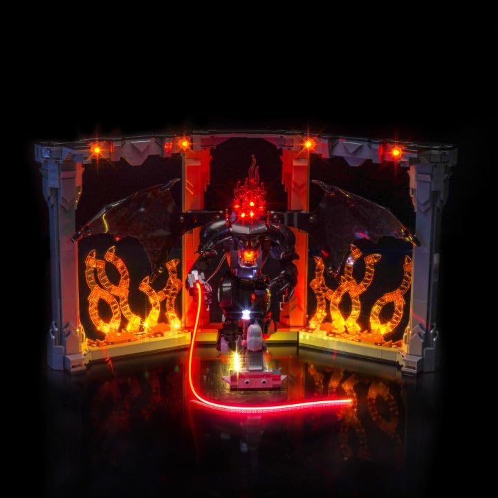 BrickBling Light for Lego Balrog Book Nook – 10367 Compatible RC Version (Excludes Bricks)