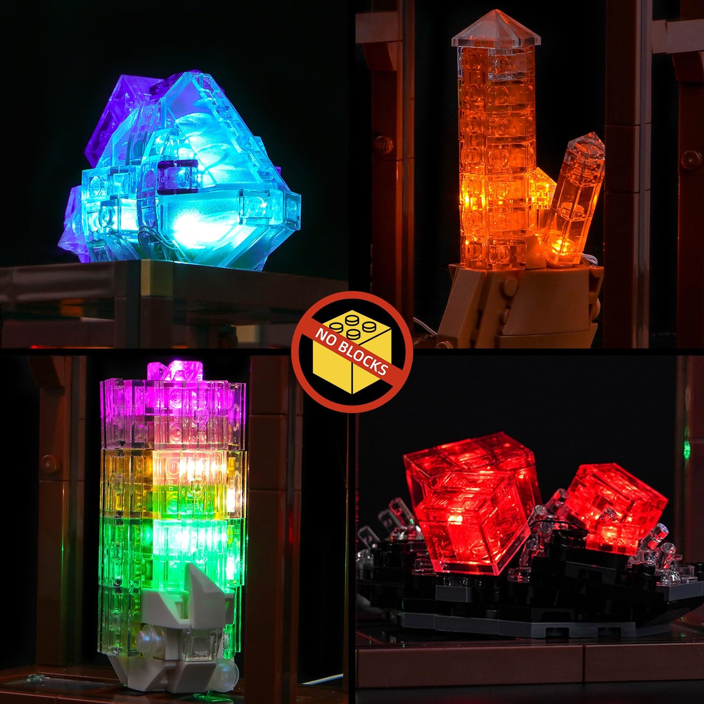 BrickBling LED Lights for LEGO Mineral Collection – Light Kit for LEGO 21362 (Lights Only)