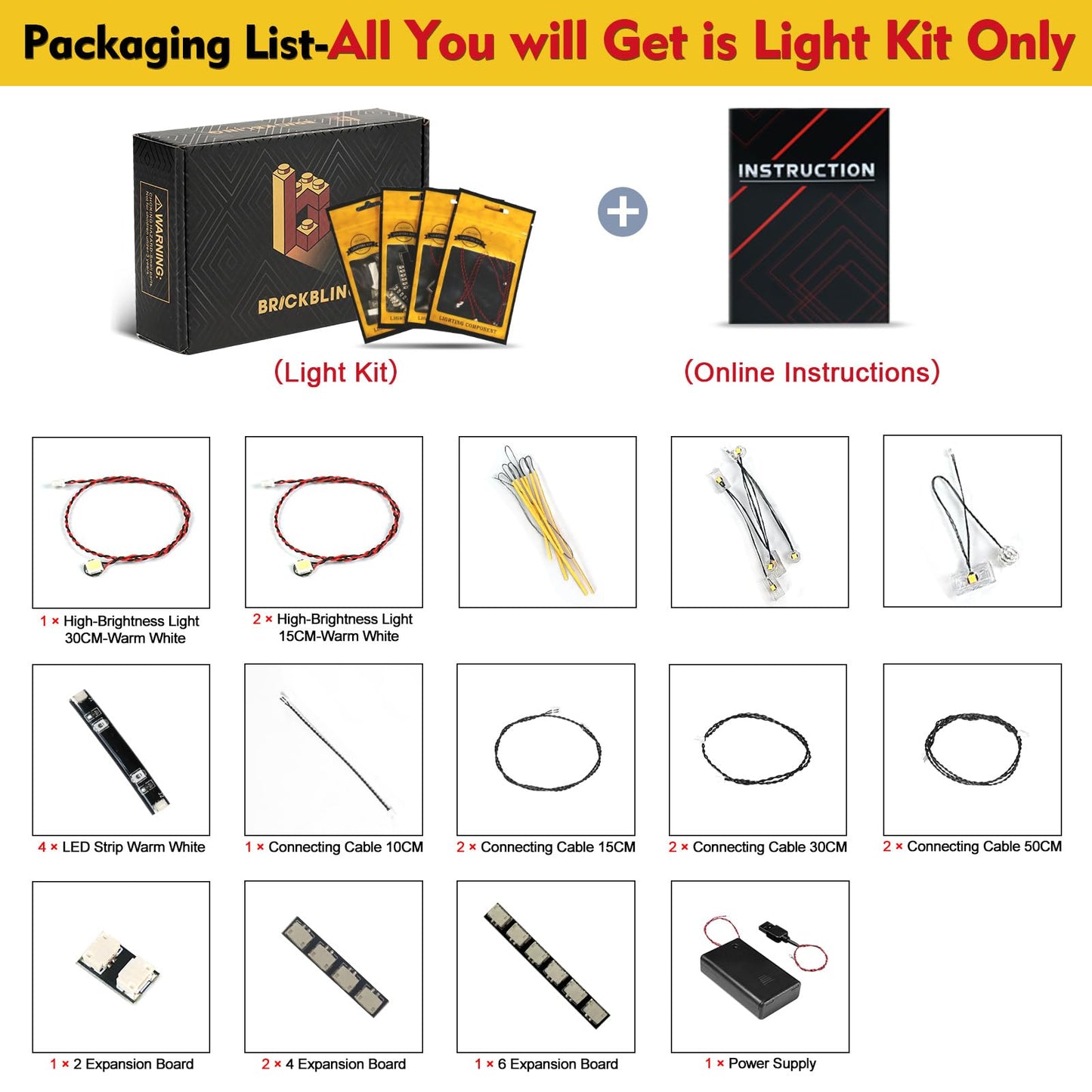 BrickBling LED Light Kit for Lego Tyrannosaurus Rex (76968) – Lighting Upgrade