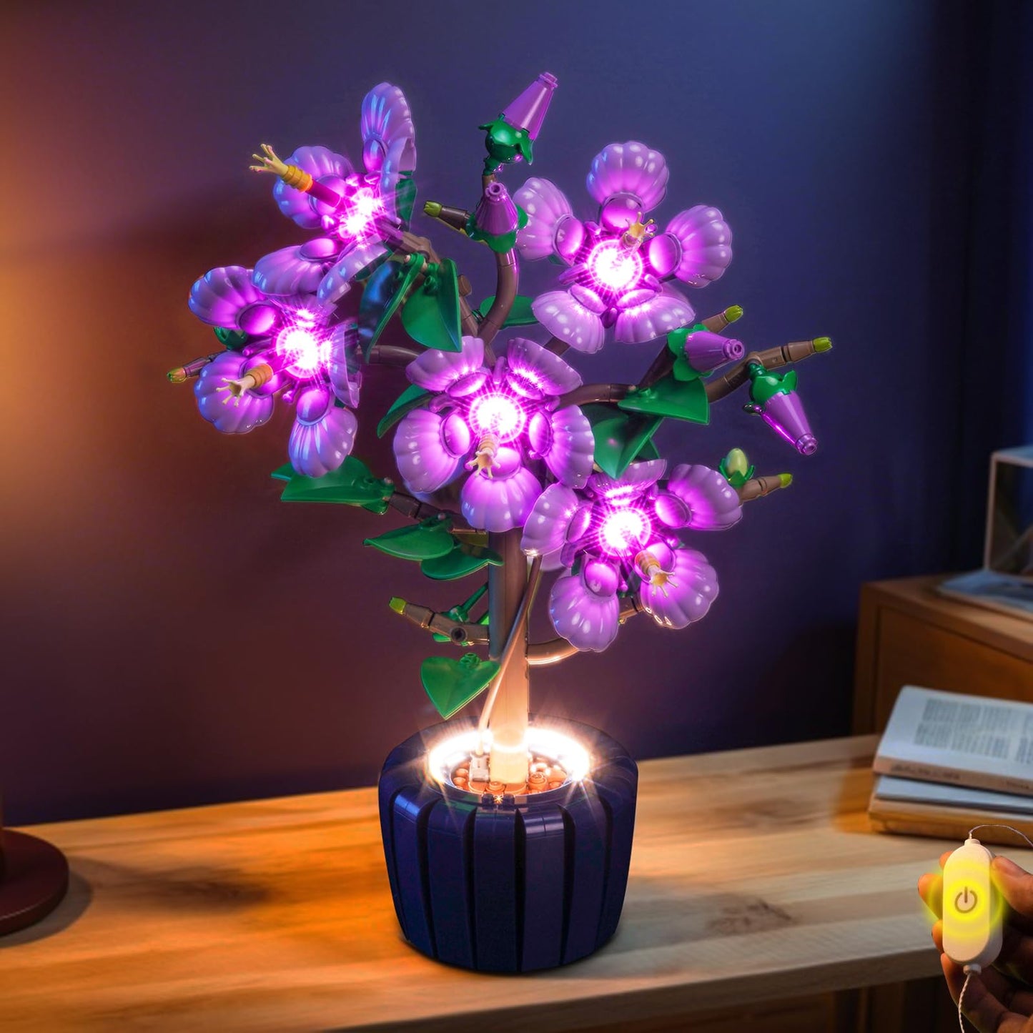 BrickBling Hibiscus Light Kit for Lego 10372 – USB LED Lighting for Botanical Display (Lights Only)
