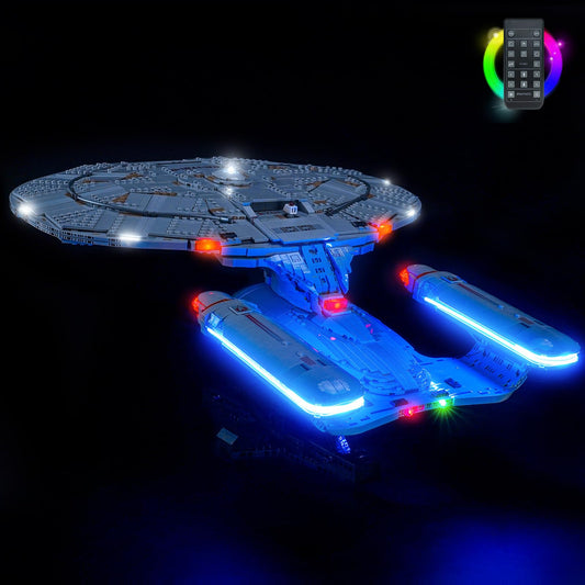 BrickBling LED Light Kit for Lego U.S.S. Enterprise NCC-1701-D (10356) – Light Only