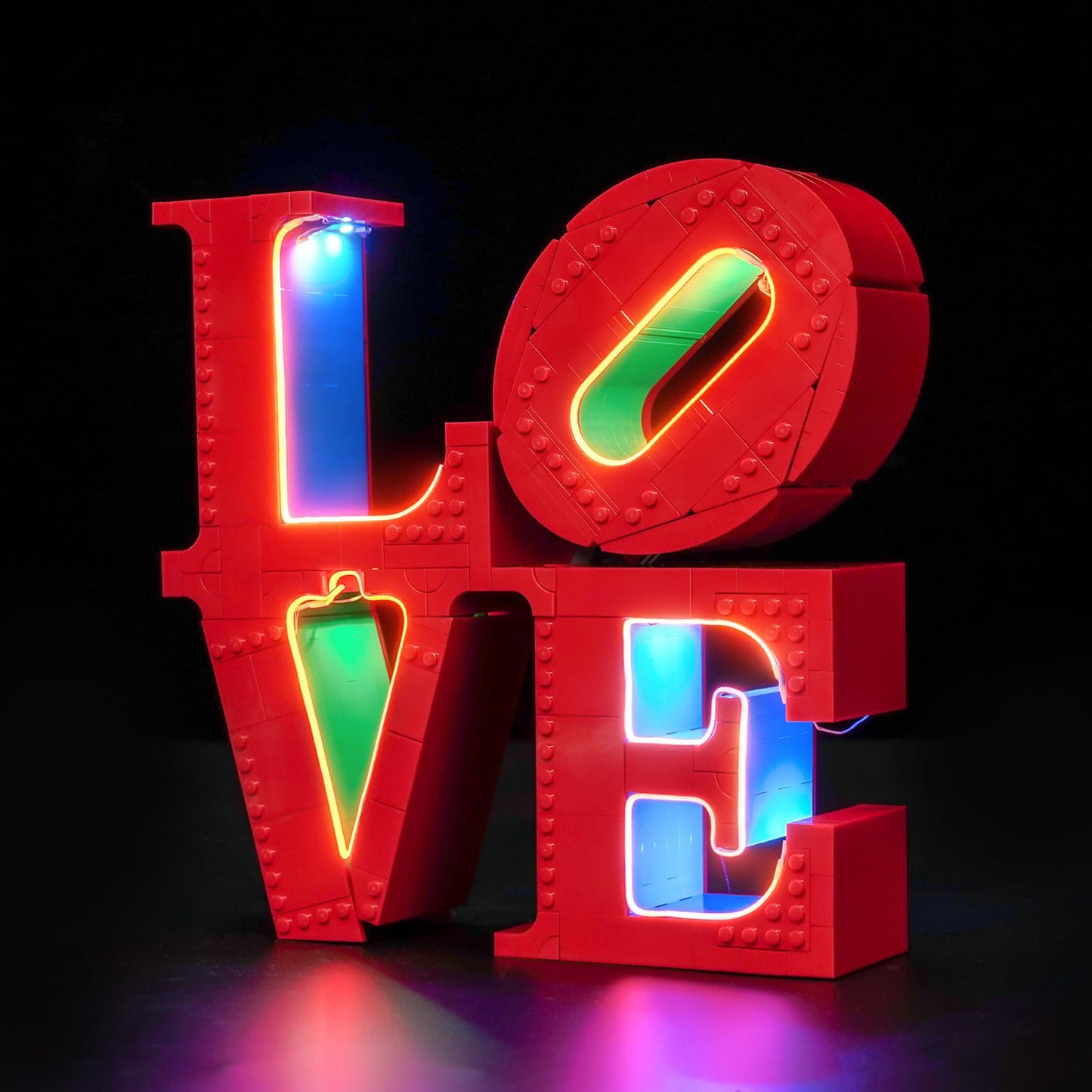 BrickBling LED Light for LEGO Art Love Sculpture (31214) – Creative USB Lighting Kit, Valentine’s Day Gift