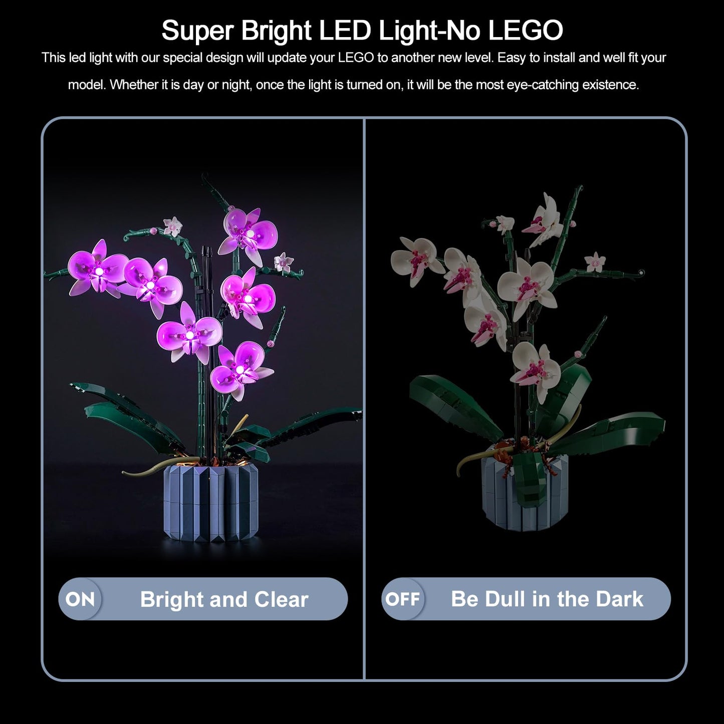 BrickBling LED Lighting for LEGO Orchid 10311 – Light Kit Only (USB-Powered)