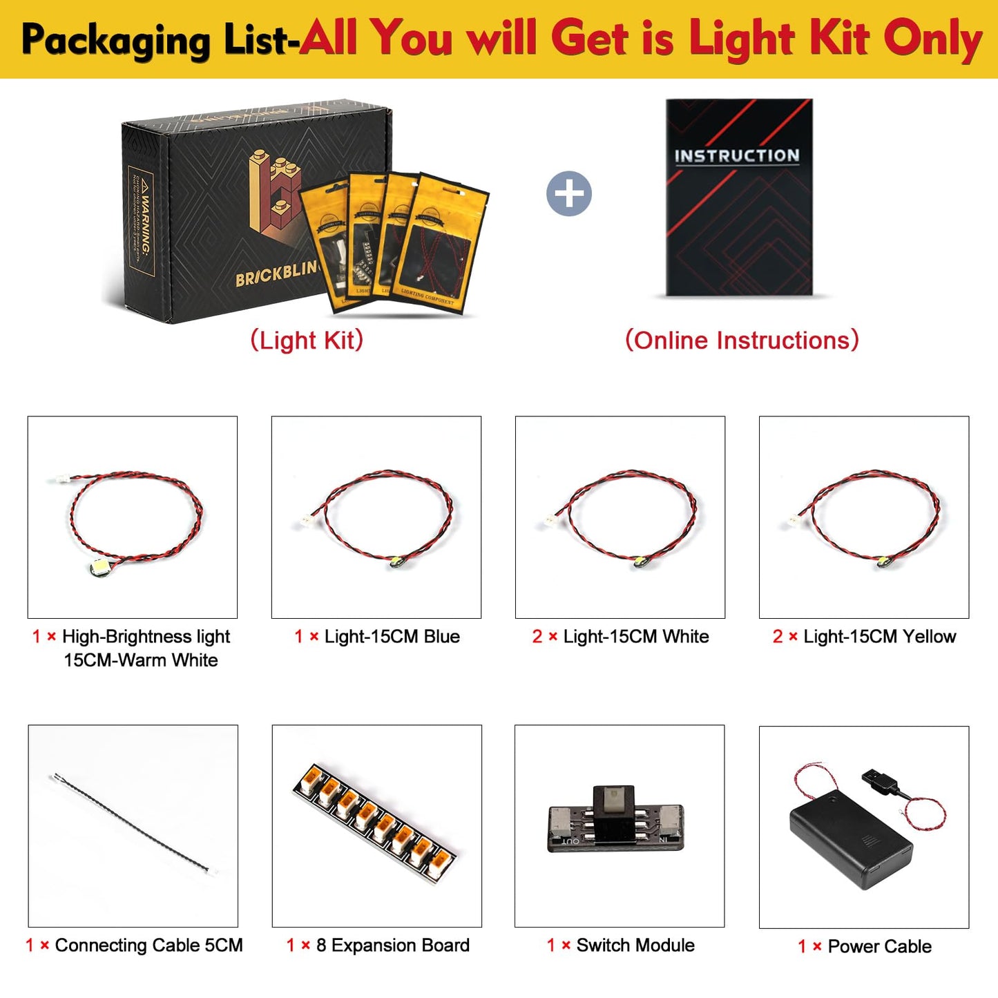 BrickBling LED Light for Lego Iron Man MK4 Bust (Light Only)