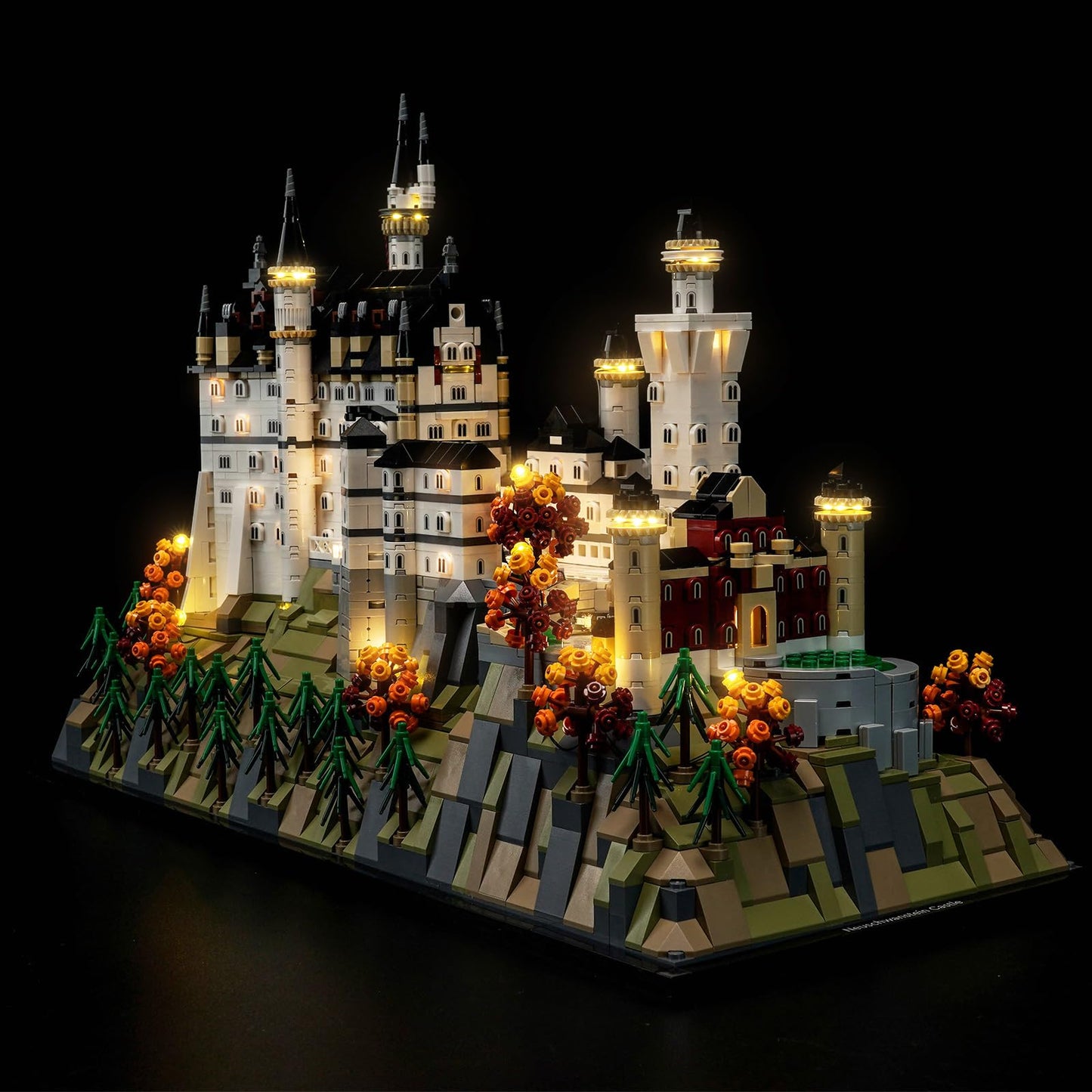 BrickBling LED Lighting for Neuschwanstein Castle 21063 RC — Lego Architecture Compatible (Excludes Bricks)