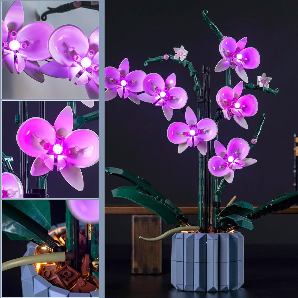BrickBling LED Lighting for LEGO Orchid 10311 – Light Kit Only (USB-Powered)