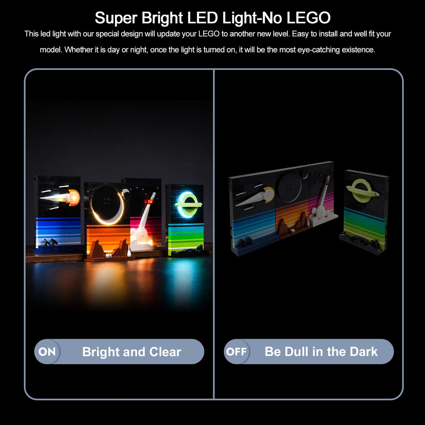 BrickBling LED Lights for LEGO Tales of the Space Age – Lights Kit (Lights Only)