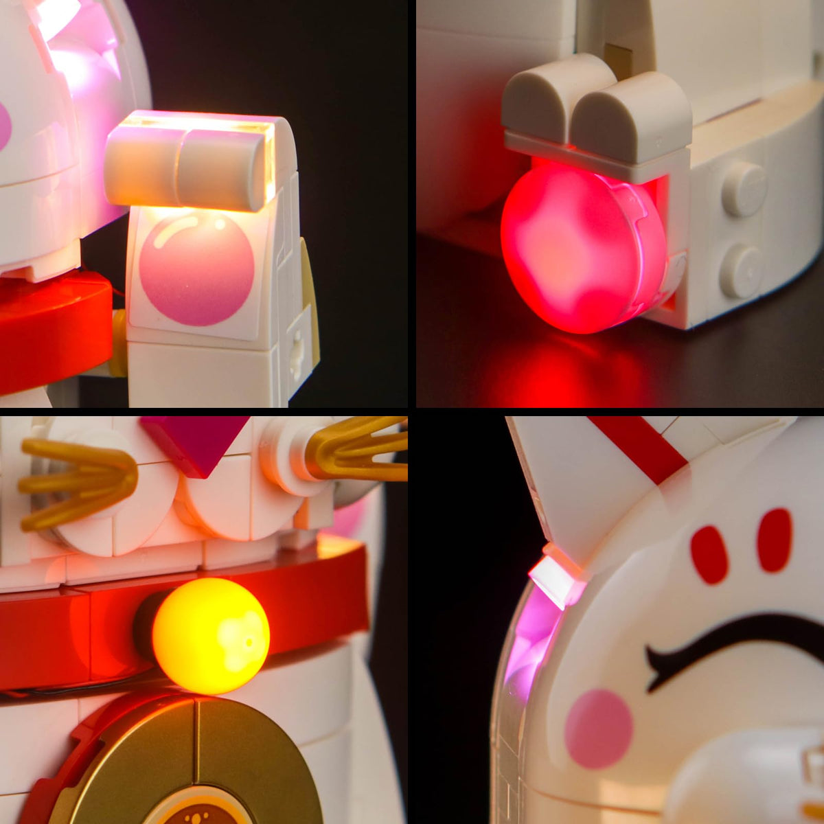 BrickBling LED Light Kit for LEGO Lucky Cat 40813 – Light Kit Only, USB Powered