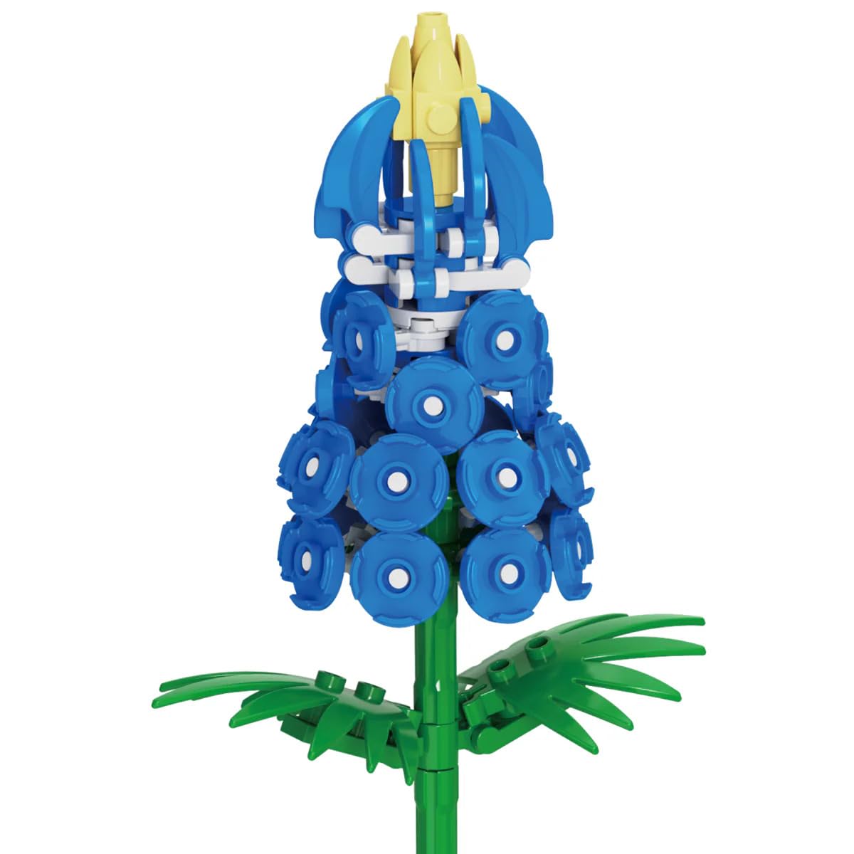 Brickcraft Bricktanicals Bluebonnet Flower – 96-Piece DIY Brick Building Set for Display