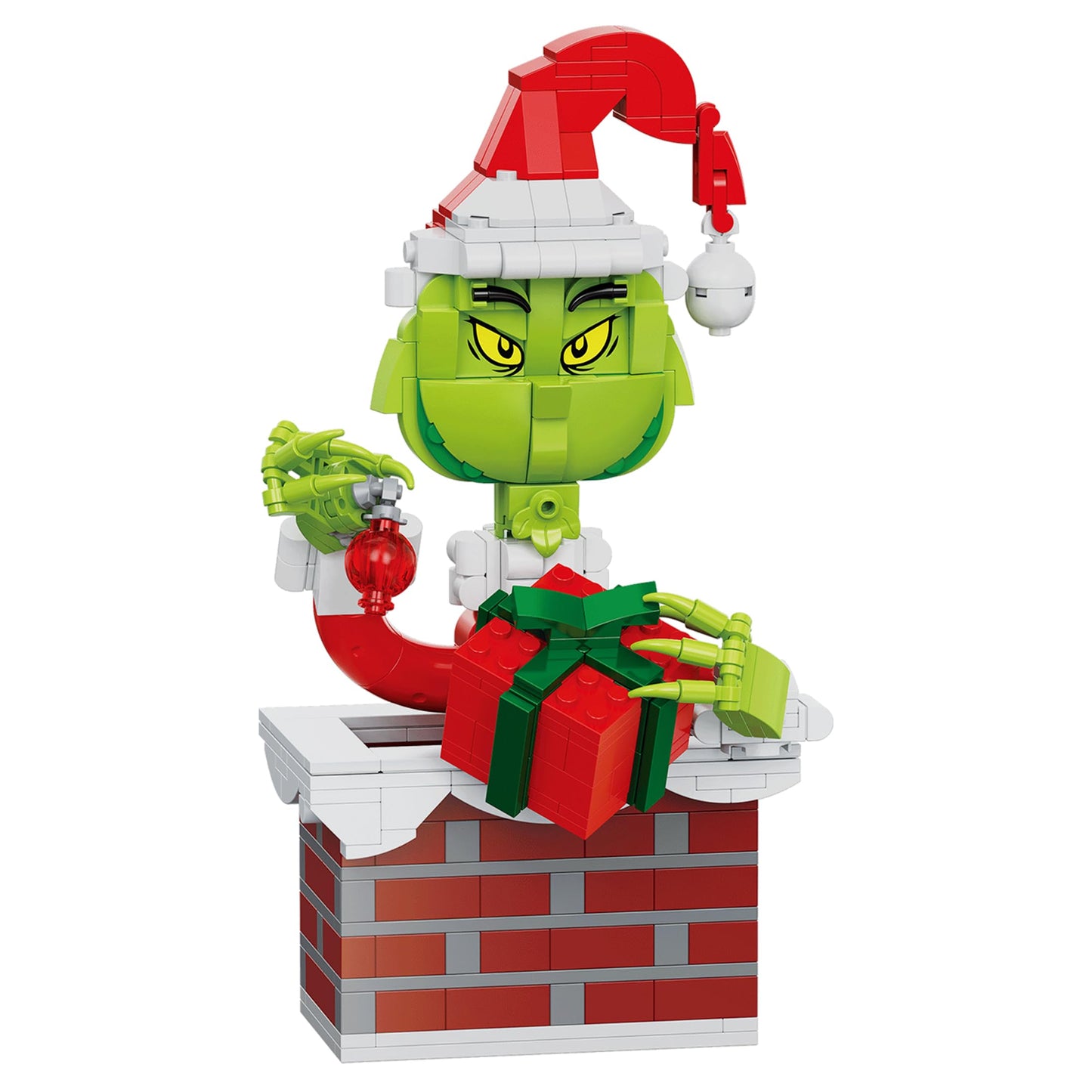 BrickCraft The Grinch Building Set – 504 Pcs, Movable Hands & Hat, 8+ Holiday Display