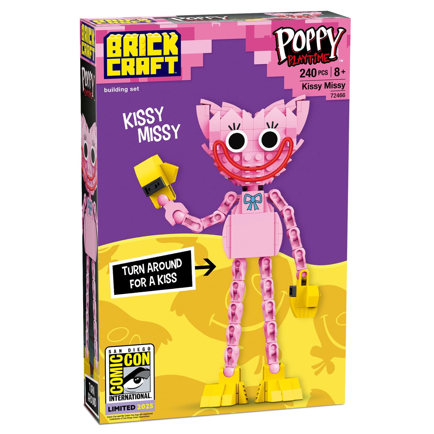 Brickcraft Poppy Playtime Kissy Missy Building Set – 240-Piece Poseable Figure (SDCC 2025 Limited Edition)