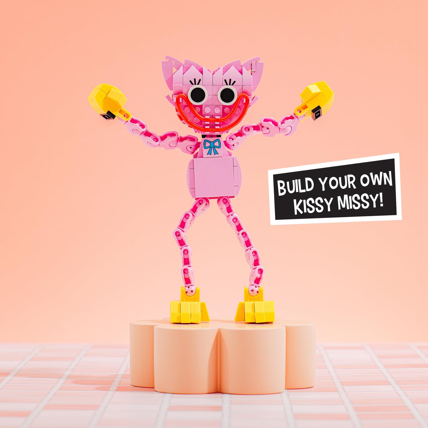 Brickcraft Poppy Playtime Kissy Missy Building Set – 240-Piece Poseable Figure (SDCC 2025 Limited Edition)