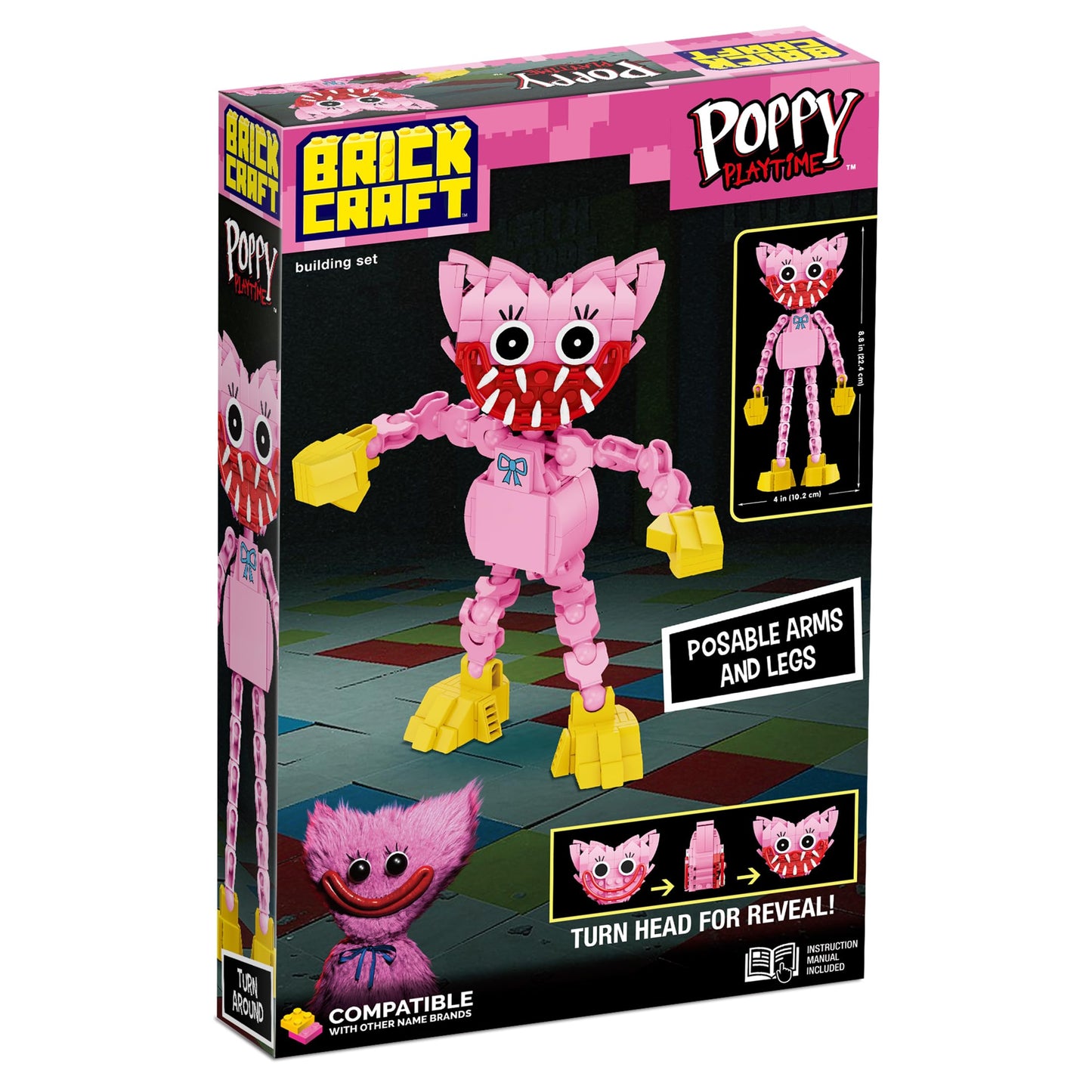 Brickcraft Poppy Playtime Kissy Missy Building Set – 240-Piece Poseable Figure (SDCC 2025 Limited Edition)
