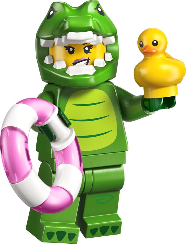 BRICK Flip Lego Crocodile Costume Mini Figure – Series 28 Animals (LEGO 71051)