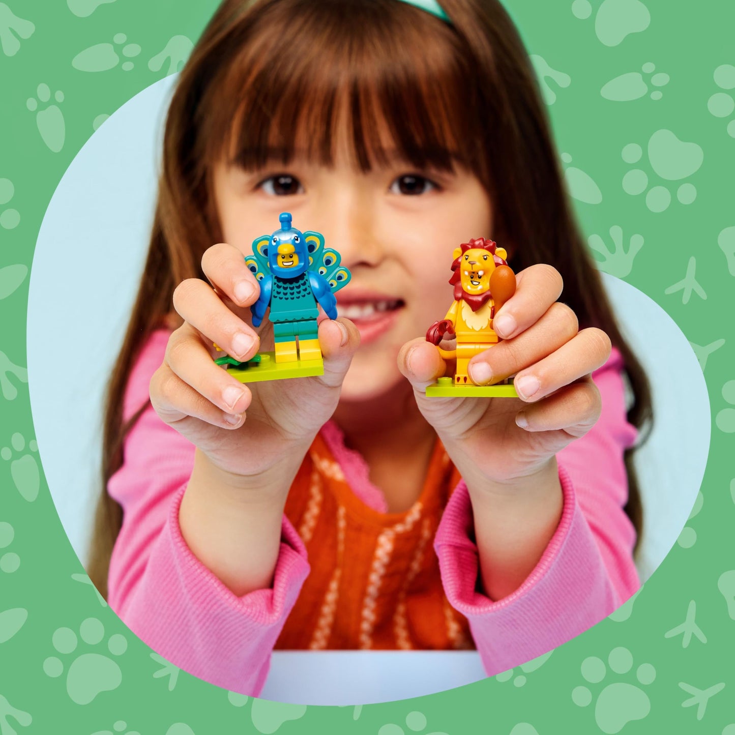 BRICK Flip LEGO Minifigures Series 28 - Complete 12-Figure Animal Set (71051) with Printed Tile