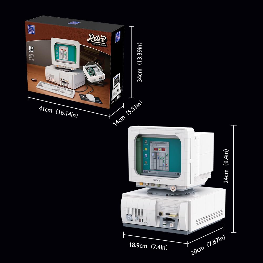 BRICKKK Retro Computer Building Set for Adults — Collectible Display Kit