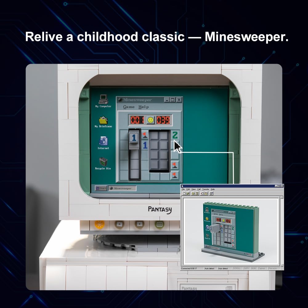 BRICKKK Retro Computer Building Set for Adults — Collectible Display Kit